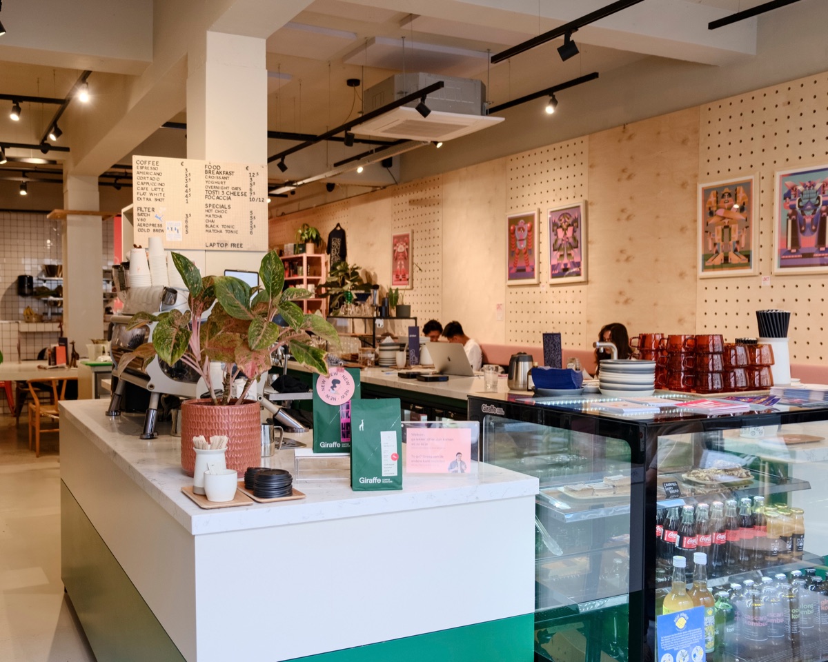Interior of Giraffe Coffee Bar & Academy